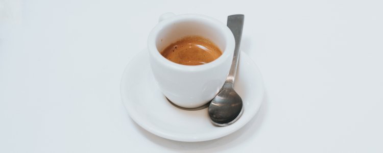 Espresso in een kopje